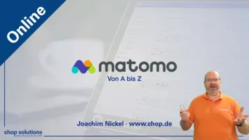 Matomo Schulung Online mit dem Experten Joachim Nickel